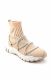 Bambi Bej Triko  Kadın Sneaker K02813500182