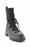 Bambi Mat Siyah  Kadın Bot & Bootie K02813500209