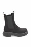 Bambi Siyah Süet  Kadın Bot & Bootie K02824201302