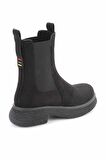 Bambi Siyah Süet  Kadın Bot & Bootie K02824201302