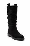 Siyah Süet  Kadın Bot & Bootie K02828061002