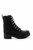 Bambi Siyah Nubuk  Kadın Bot & Bootie K02839024201