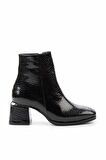 Siyah Rugan Kroko  Kadın Bot & Bootie K02874041411