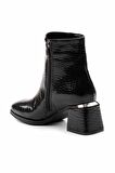 Siyah Rugan Kroko  Kadın Bot & Bootie K02874041411