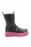 Bambi Mat Siyah Fusya  Kadın Bot & Bootie K02891100409