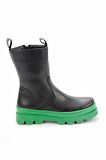 Bambi Mat Siyah Yesil  Kadın Bot & Bootie K02891100409