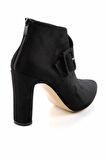 Bambi Siyah Süet  Kadın Bot & Bootie K02926061902