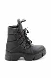 Bambi Siyah Parasüt  Kadın Bot & Bootie K02928040067