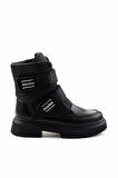 Siyah Paraşüt  Kadın Bot & Bootie K02924040967