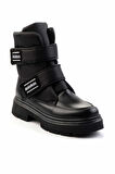 Siyah Paraşüt  Kadın Bot & Bootie K02924040967