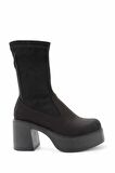 Bambi Siyah Süet  Kadın Bot & Bootie K02932700002