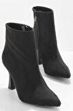Bambi Siyah Süet  Kadın Bot & Bootie K02948010002