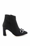 Bambi Siyah Süet  Kadın Bot & Bootie K02990101602