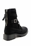 Bambi Siyah Süet  Kadın Bot & Bootie K02990101802