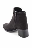 Bambi Siyah Süet  Kadın Bot & Bootie K02994060302
