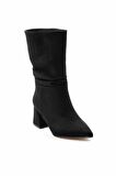 Siyah Süet  Kadın Bot & Bootie K02992053002