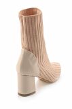 Bambi Bej Triko  Kadın Bot & Bootie K02990100282