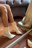 Bambi Bej Triko  Kadın Bot & Bootie K02990101082