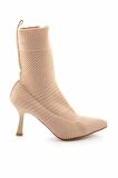 Bambi Bej Triko  Kadın Bot & Bootie K02990101082
