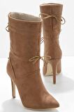 Bambi Taba Süet  Kadın Bot & Bootie K02990102202