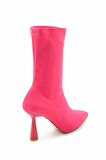 Bambi Mat Fusya Saten  Kadın Bot & Bootie K02992052838