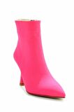 Bambi Mat Fusya Saten  Kadın Bot & Bootie K02992052938