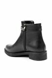 Siyah Platin Taşlı  Kadın Bot & Bootie K02994060509