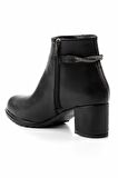 Siyah Platin Taşlı  Kadın Bot & Bootie K02994060709