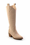 Camel Süet  Kadın Çizme K03069010502