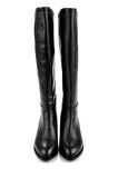 Siyah Hakiki Deri Kadın Çizme K03140432603