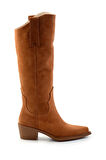 Taba Süet Hakiki Deri Kadın Çizme K03274324002
