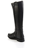 Siyah Hakiki Deri Kadın Çizme K03586555503