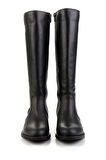 Siyah Hakiki Deri Kadın Çizme K03724260803