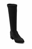 Siyah Streç  Kadın Bot & Bootie K03792060717