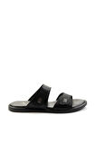 Siyah Leather Kadın Terlik K04073102003