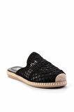Siyah Örgü  Kadın Terlik K04117165316