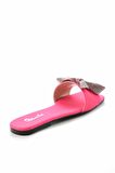 Bambi Mat Fusya Saten  Kadın Terlik K04140289838