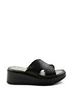 Siyah Leather Kadın Terlik K04331126003