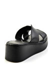 Siyah Leather Kadın Terlik K04331126003