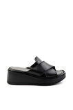 Siyah Leather Kadın Terlik K04331126303