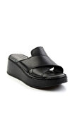 Siyah Leather Kadın Terlik K04331126303