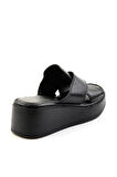 Siyah Leather Kadın Terlik K04331126303