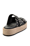 Siyah Leather Kadın Terlik K04423050003