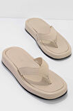 Beyaz Leather Kadın Terlik K04507240103