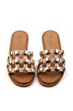 Nude Leather Kadın Terlik K04507111103