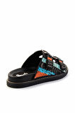 Siyah Çok Renkli  Kadın Terlik K04678200087