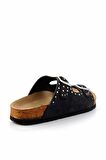 Siyah Nubuk  Kadın Terlik K04819010101