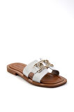 Beyaz Leather Kadın Terlik K04826053503