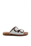 Beyaz Leather Kadın Terlik K04826053703