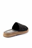 Siyah Örgü  Kadın Terlik K04823302816